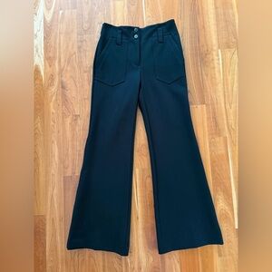 Maeve by anthropologie, black stretch trousers. Size 2.